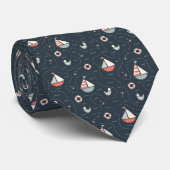 Nautical Ships Custom Necktie ネクタイ (ロール)