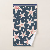 Nautical Starfish Bath Towel Set  バスタオルセット (ハンドタオル)