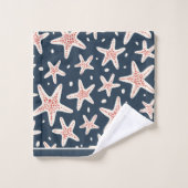 Nautical Starfish Bath Towel Set  バスタオルセット (ウォッシュタオル)