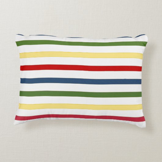 Nautical Stripe Accent Pillow アクセントクッション (裏面)