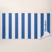 Nautical Striped ビーチタオル (正面)