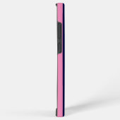 Nautical Stripes Navy Blue and Pink Samsung Galaxyケース (右側面)