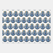 Nautical Themed Birthday Pop Art ラッピングペーパーシート (正面2)