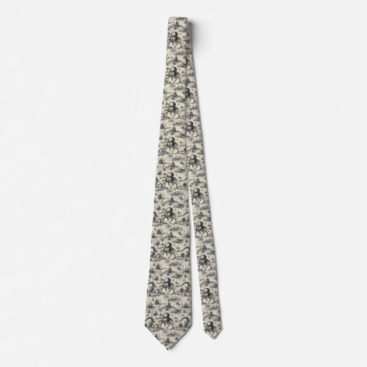 Nautical Toile Custom Necktie ネクタイ (正面)