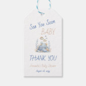 Nautical Under The Sea You Soon Baby Shower ギフトタグ (正面)