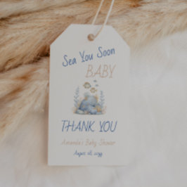 Nautical Under The Sea You Soon Baby Shower ギフトタグ