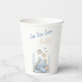 Nautical Under The Sea You Soon Baby Shower 紙コップ (裏面)