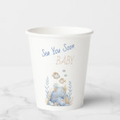 Nautical Under The Sea You Soon Baby Shower 紙コップ (正面)
