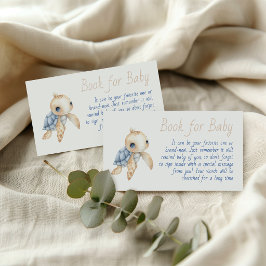 Nautical Under The Sea You Soon Book Baby Shower エンクロージャーカード