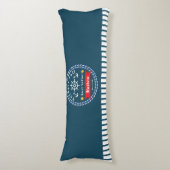 Nautical Voyager Best Sailor Dark Blue ボディピロー (正面縦)