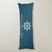Nautical Voyager Best Sailor Dark Blue ボディピロー (裏面 (縦))