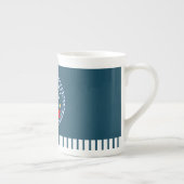 Nautical Voyager Best Sailor Dark Blue ボーンチャイナマグカップ (右)