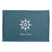 Nautical Voyager Best Sailor Dark Blue 枕カバー (裏面)