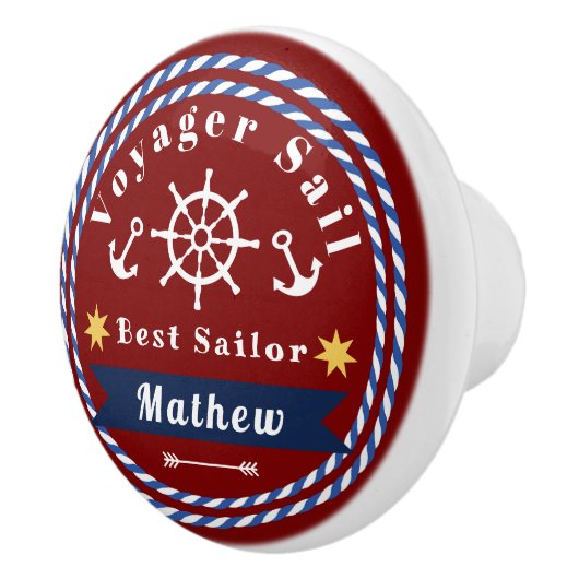 Nautical Voyager Best Sailor Red セラミックノブ (右)