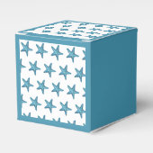Nautical Watercolor Blue Starfish フェイバーボックス (正面サイド)