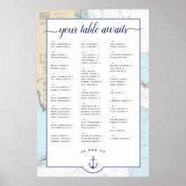 #Nautical #Wedding座席表 |南#Florida ポスター
