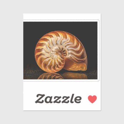 Nautile, coquille dorée シール (シート)