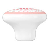Nautilusシェル – コーラルピンクと白 セラミックノブ (側面)