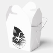 Nautilusシェル – 黒、灰色、白 フェイバーボックス (オープン)