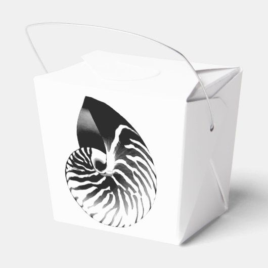 Nautilusシェル – 黒、灰色、白 フェイバーボックス (裏面サイド)