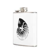 Nautilusシェル – 黒、灰色、白 フラスク (左)