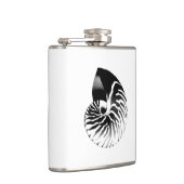 Nautilusシェル – 黒、灰色、白 フラスク (右)