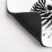 Nautilusシェル – 黒、灰色、白 マウスパッド (コーナー)