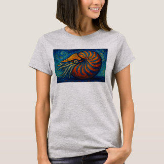 Nautilus im van Gogh Stil Tシャツ