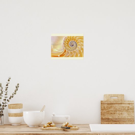 Nautilus Seashellポスター ポスター (キッチン)