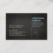 Nautilus Shell – 水彩チャクラ色 名刺 (裏面)