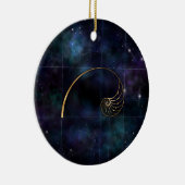 Nautilus Shell – 聖幾何学 セラミックオーナメント (右)