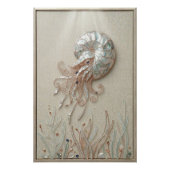 Nautilus Shell Ocean Wall Art ポスター (正面)