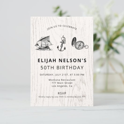 Nautilus Symbols誕生日 招待状 (スタンド正面)