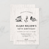 Nautilus Symbols誕生日 招待状 (正面/裏面)