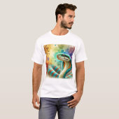 Nauyaca Snake 050824AREF122 - Watercolor Tシャツ (正面フル)