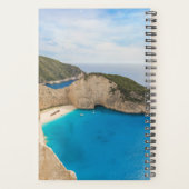 Navagio Beach Greece – Shipwreck Beach Calendar プランナー手帳 (裏面)
