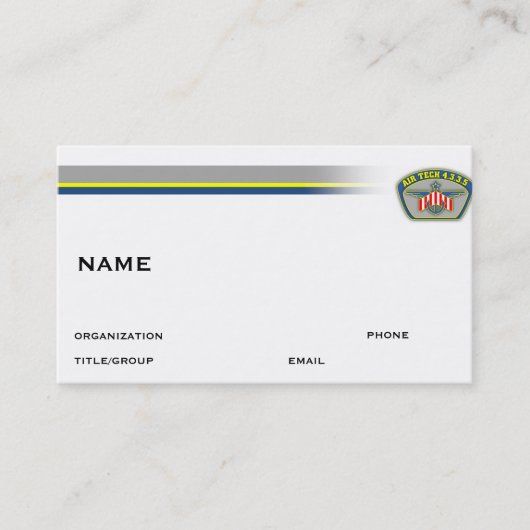 NAVAIRの盾カード 名刺 (正面)