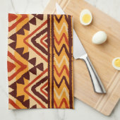 Navajo民族オーナメント:ヴィンテージシームレス キッチンタオル (四つ折り)