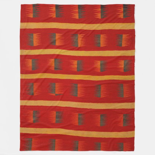 NAVAJO 1890 HORSE SADDLE BLANKET TIMELESS ARTISTRY フリースブランケット (正面)