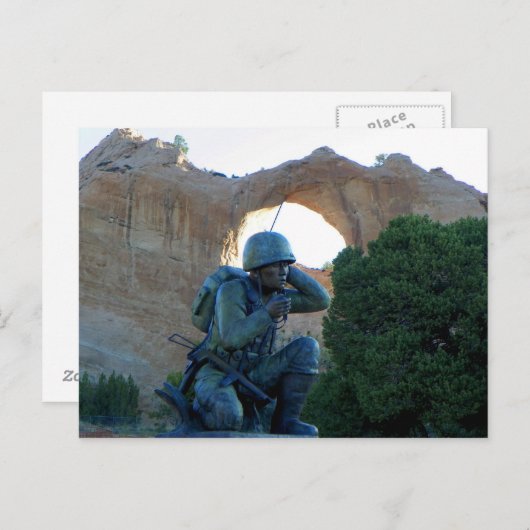Navajo Code Talker (Window Rock) ポストカード (正面/裏面)