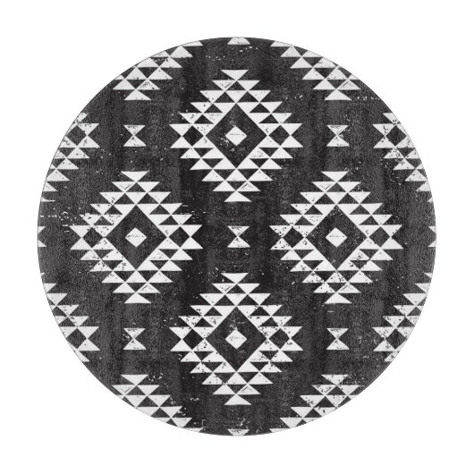 Navajo Geometric:白黒Tribal. カッティングボード (正面)