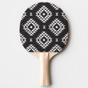 Navajo Geometric:白黒Tribal. 卓球ラケット