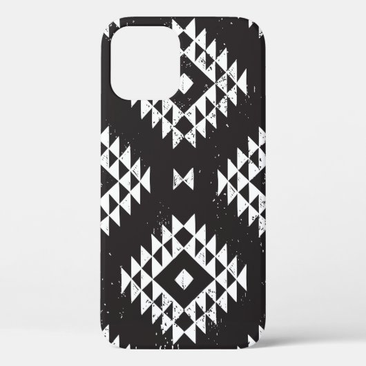 Navajo Geometric:白黒Tribal. Case-Mate iPhoneケース (裏面)