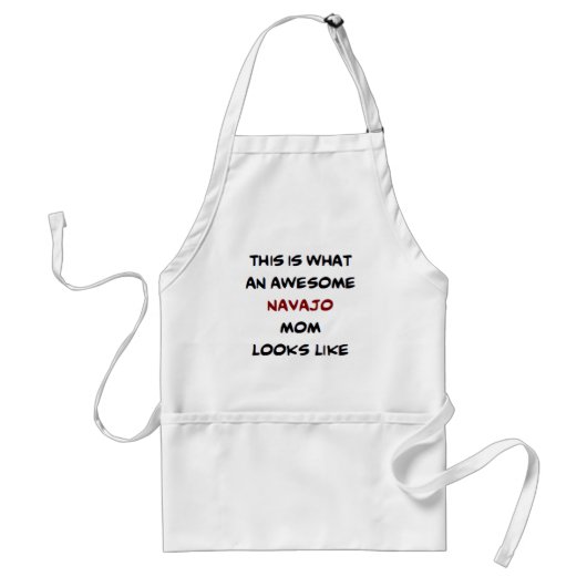 navajo mom, awesome adult apron スタンダードエプロン (正面)