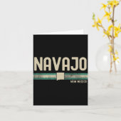 Navajo Nm New Mexico Travel &amp; 80s Style  カード (黄色い花)