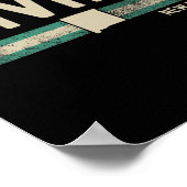 Navajo Nm New Mexico Travel &amp; 80s Style  ポスター (角)