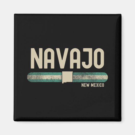 Navajo Nm New Mexico Travel &amp; 80s Style  マグネット (正面)