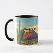 Navajo Pride Typography Spirit Mug マグカップ (左)