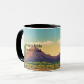 Navajo Pride Typography Spirit Mug マグカップ (正面左)