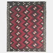 NAVAJO SADDLE BLANKET REPRINT FROM 1920 フリースブランケット (正面)